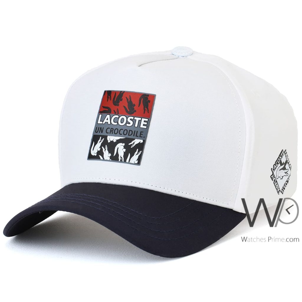Lacoste Sport Cocodile White Baseball Cap | Watches Prime