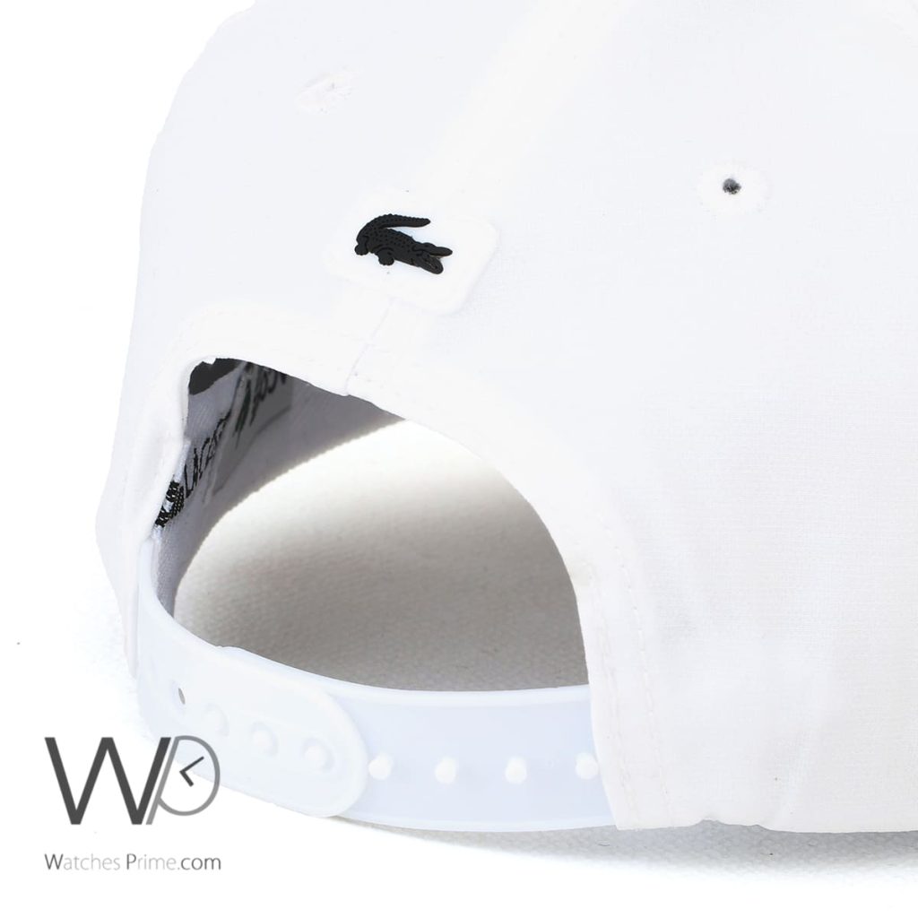 Lacoste Sport Cocodile White Baseball Cap | Watches Prime