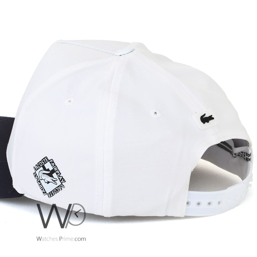 Lacoste Sport Cocodile White Baseball Cap | Watches Prime