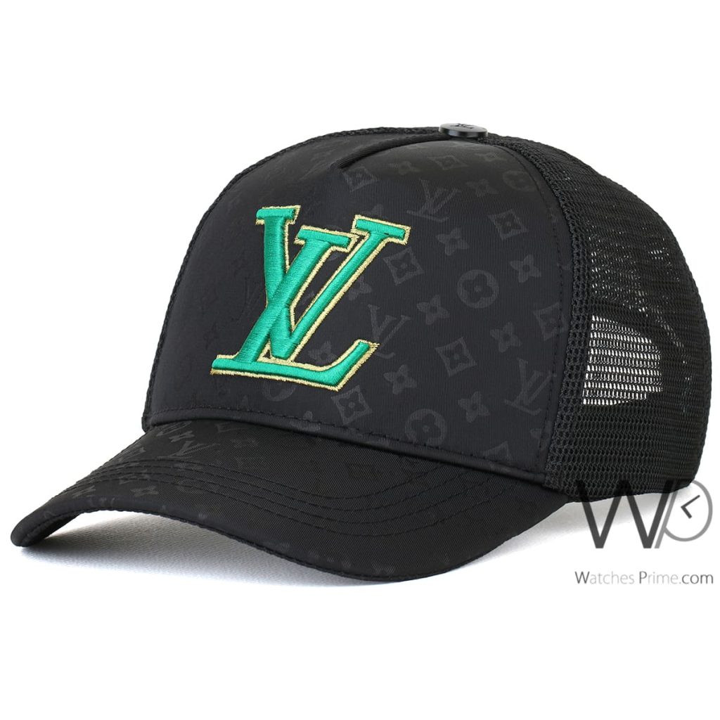 Trucker كاب ماركة لويس فيتون LV اسود | واتشز برايم