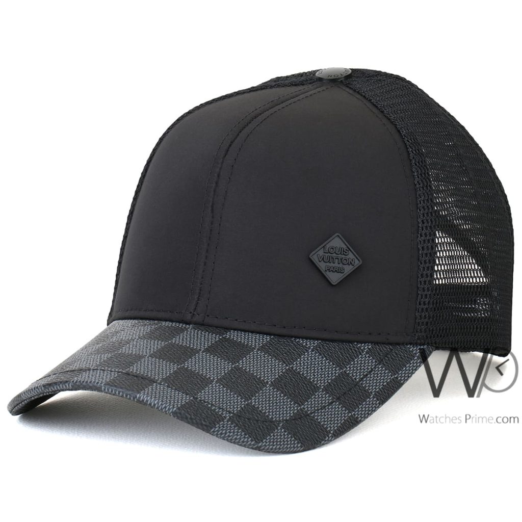 Trucker كاب ماركة لويس فيتون LV اسود | واتشز برايم