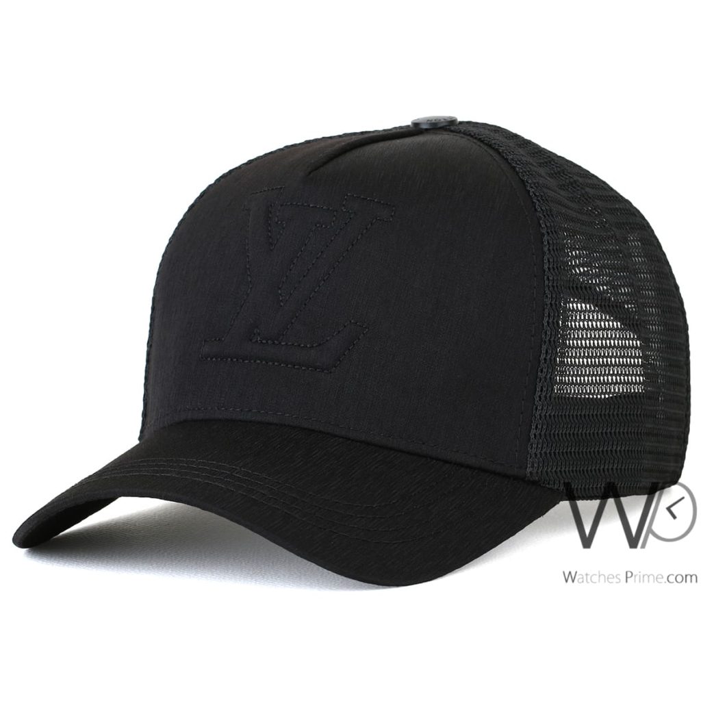 Trucker كاب ماركة لويس فيتون LV اسود | واتشز برايم