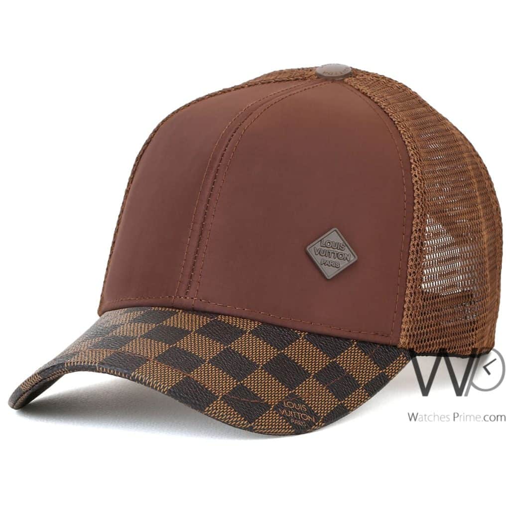 Trucker كاب ماركة لويس فيتون LV بني | واتشز برايم