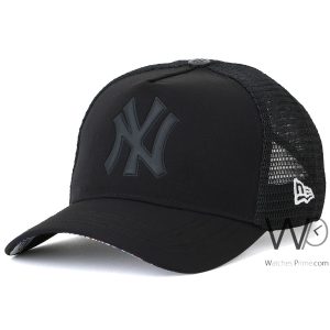 New era new york yankees ny trucker black cap net hat