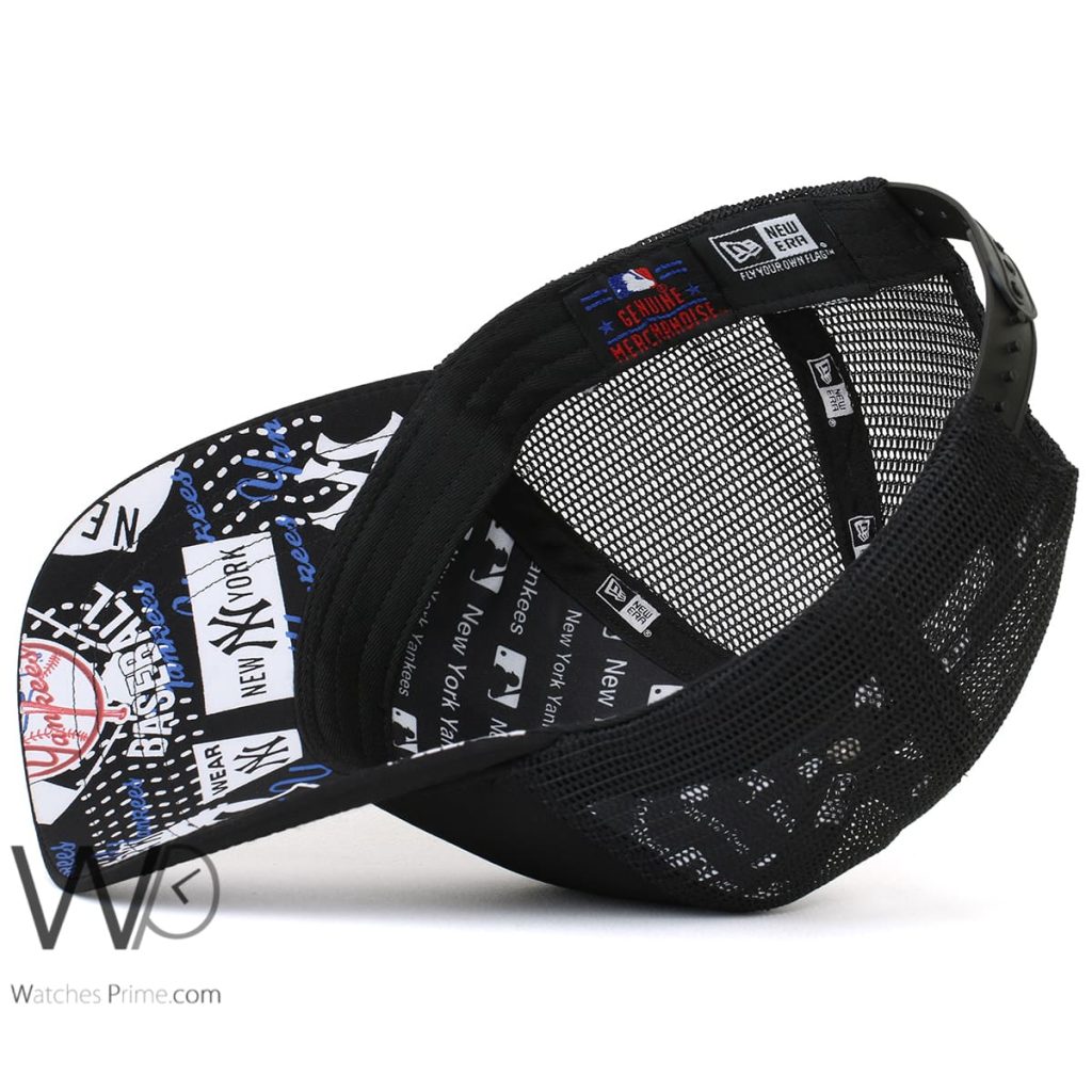 New York New Era NY Trucker Net Hat Black | Watches Prime