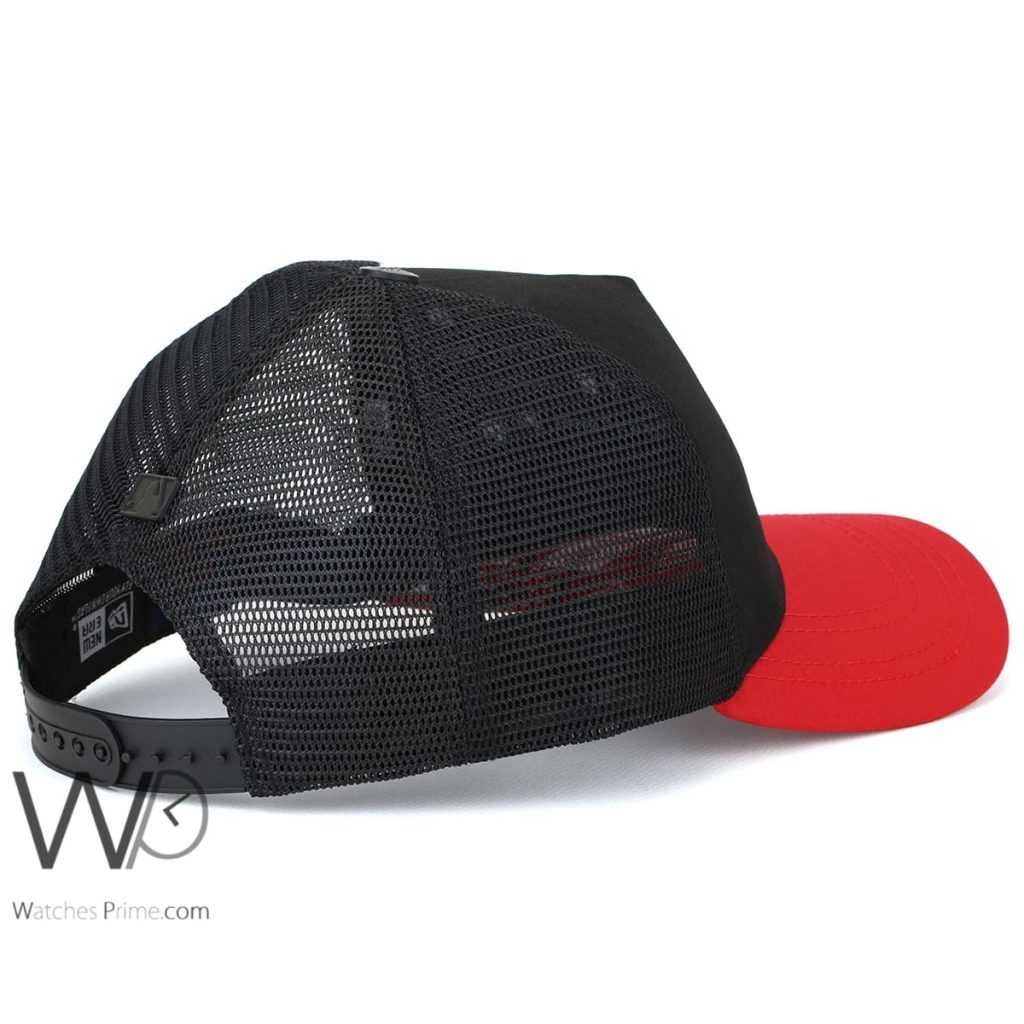New York New Era NY Trucker Cap Black Red | Watches Prime