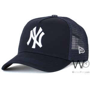 New era new york yankees ny trucker navy blue cap net hat