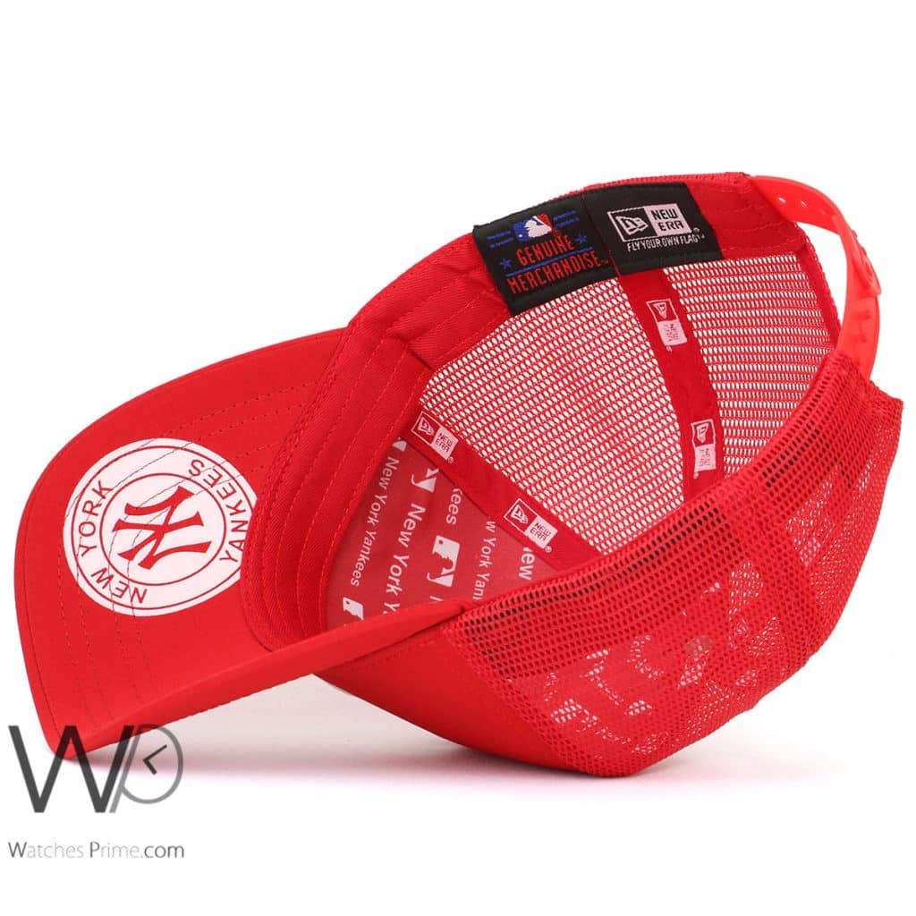 New York New Era Yankees NY Trucker Cap Red | Watches Prime