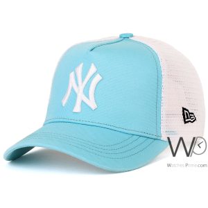 New era new york yankees ny trucker sky blue cap net hat