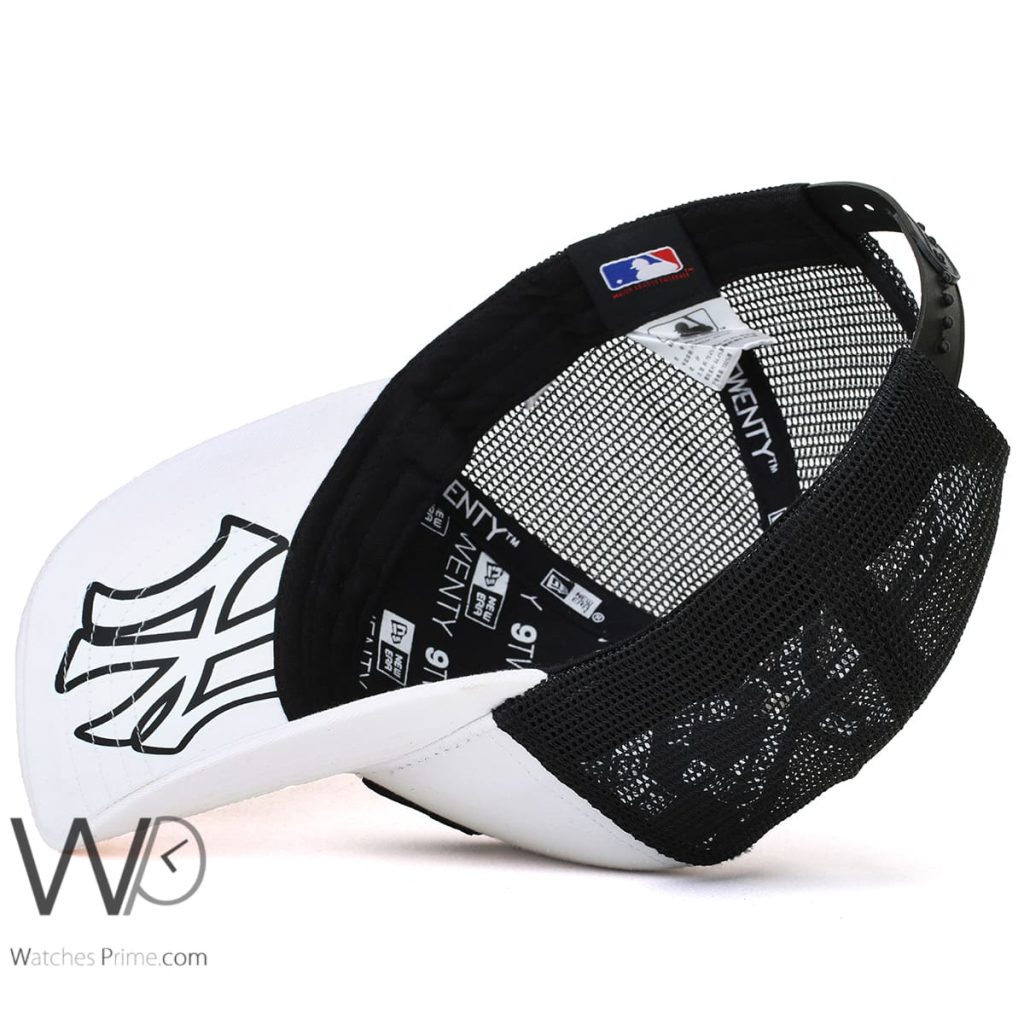 New York New Era NY Trucker Cap White Black | Watches Prime