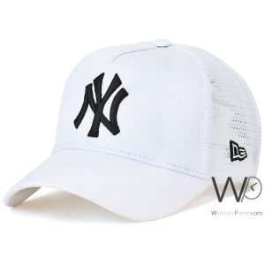 New era new york yankees ny trucker white cap net hat