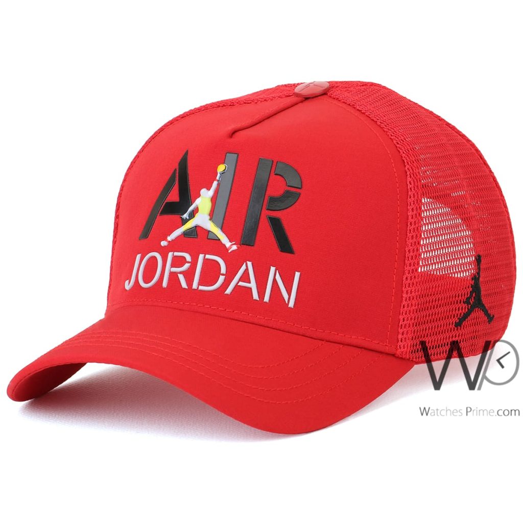 كاب ماركة نايك جوردان Trucker احمر | واتشز برايم