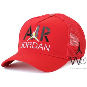 كاب ماركة نيويورك NY احمر اسود Trucker | واتشز برايم