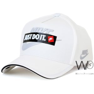 Nike baseball cap just do it white cotton hat