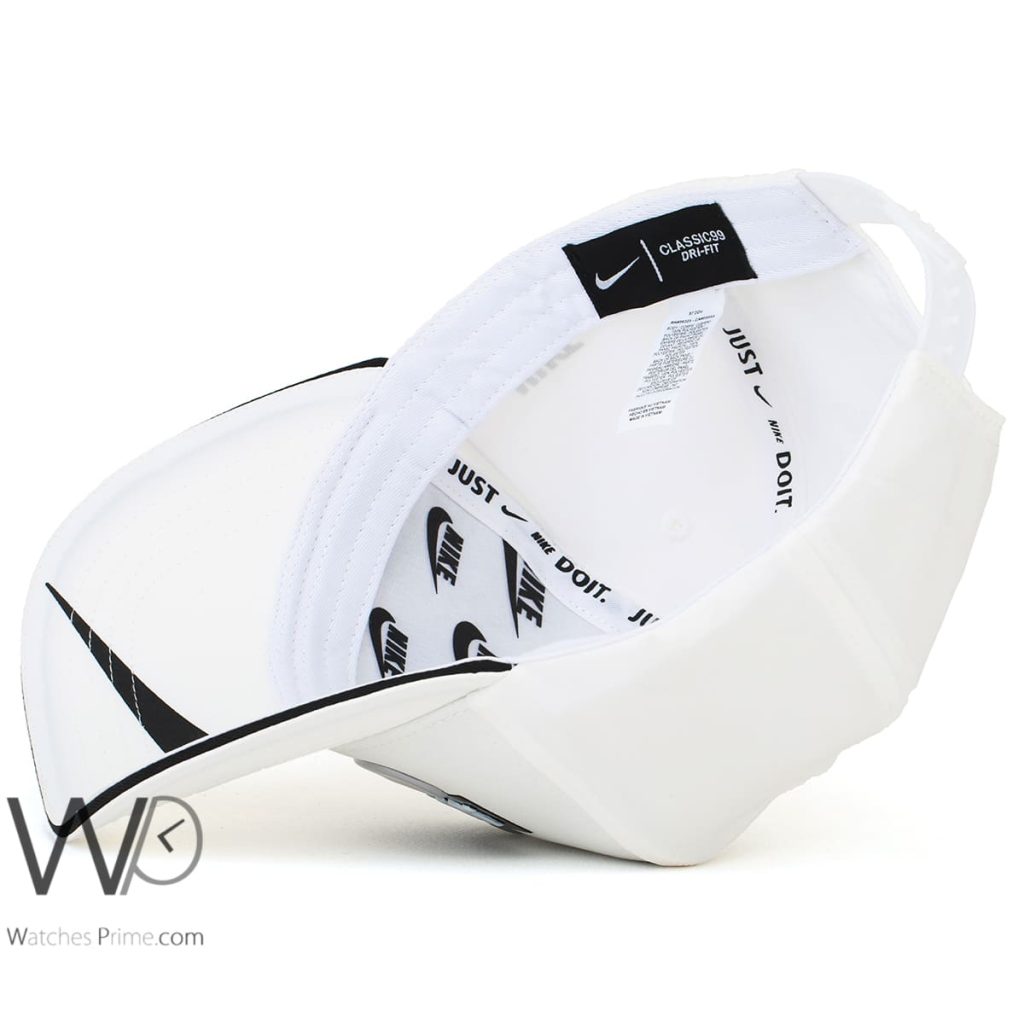 Nike Cap Just Do It White Cotton Baseball Hat | Watches Prime