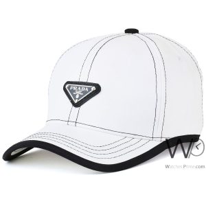 كاب-ماركة-برادا-baseball-ابيض