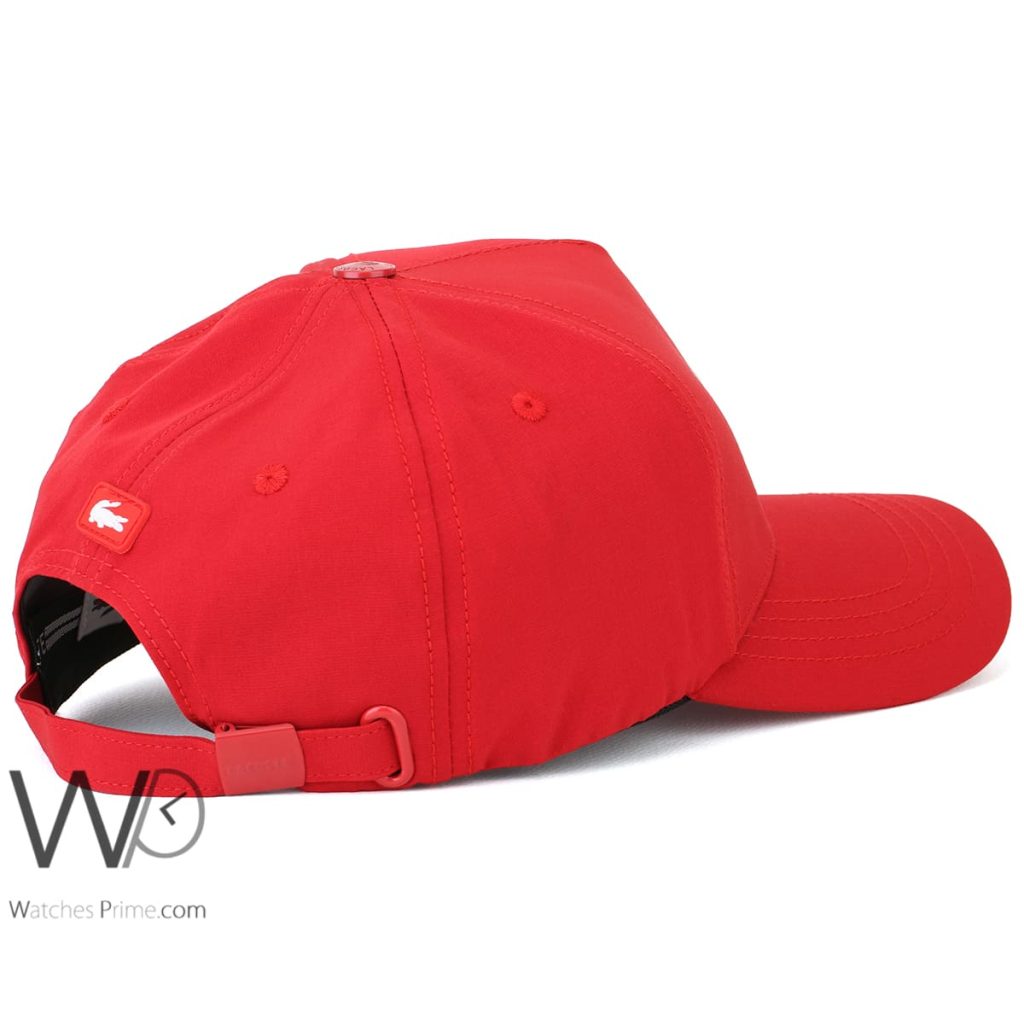 Lacoste Croc Baseball Cap Cotton Red | Watches Prime