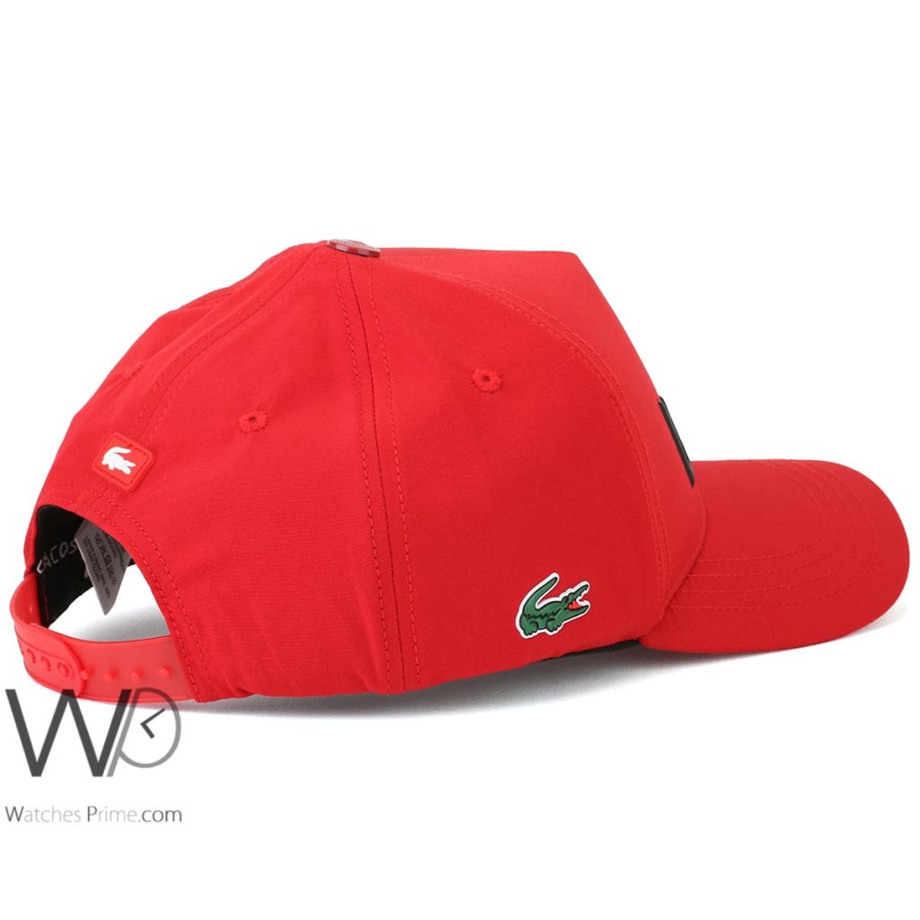 Lacoste Sport Croc Red Baseball Cap | Watches Prime