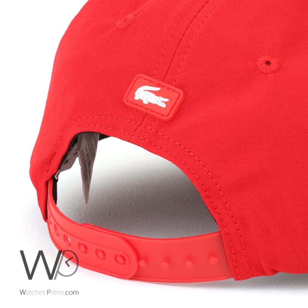 Lacoste Sport Croc Red Baseball Cap | Watches Prime