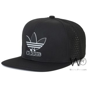 Snapback adidas flat cap black cotton hip hop hat
