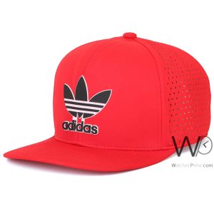 Snapback adidas flat cap red cotton hip hop hat