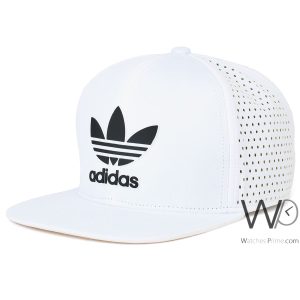 Snapback adidas flat cap white cotton hip hop hat