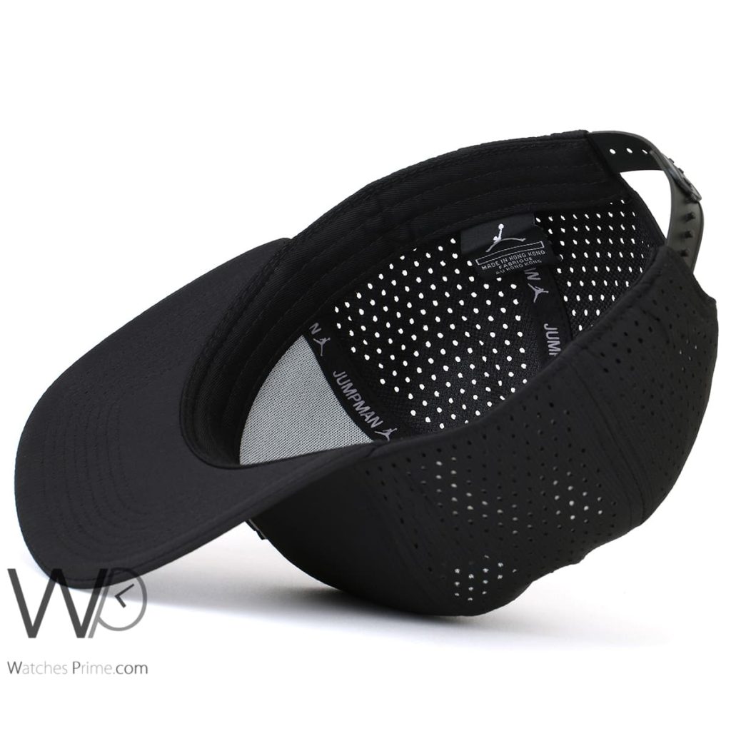 Jordan Snapback Flat Black Baseball Cap | Watches Prime
