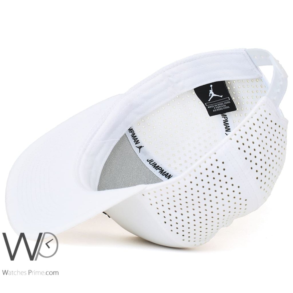 Jordan Snapback Flat White Baseball Cap | Watches Prime