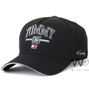 Tommy hilfiger baseball 85 cap black cotton hat
