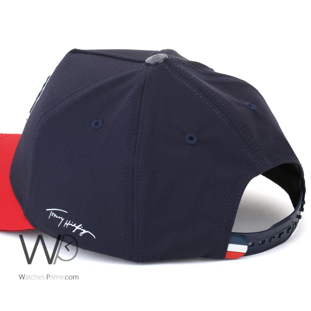 Tommy Hilfiger 85 Navy Blue Red Baseball Cap | Watches Prime