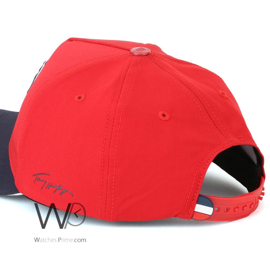 Tommy Hilfiger 85 Red Navy Blue Baseball Cap | Watches Prime