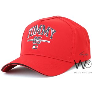 Tommy hilfiger baseball 85 cap red cotton hat