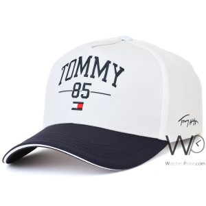 Tommy hilfiger baseball 85 cap white cotton hat