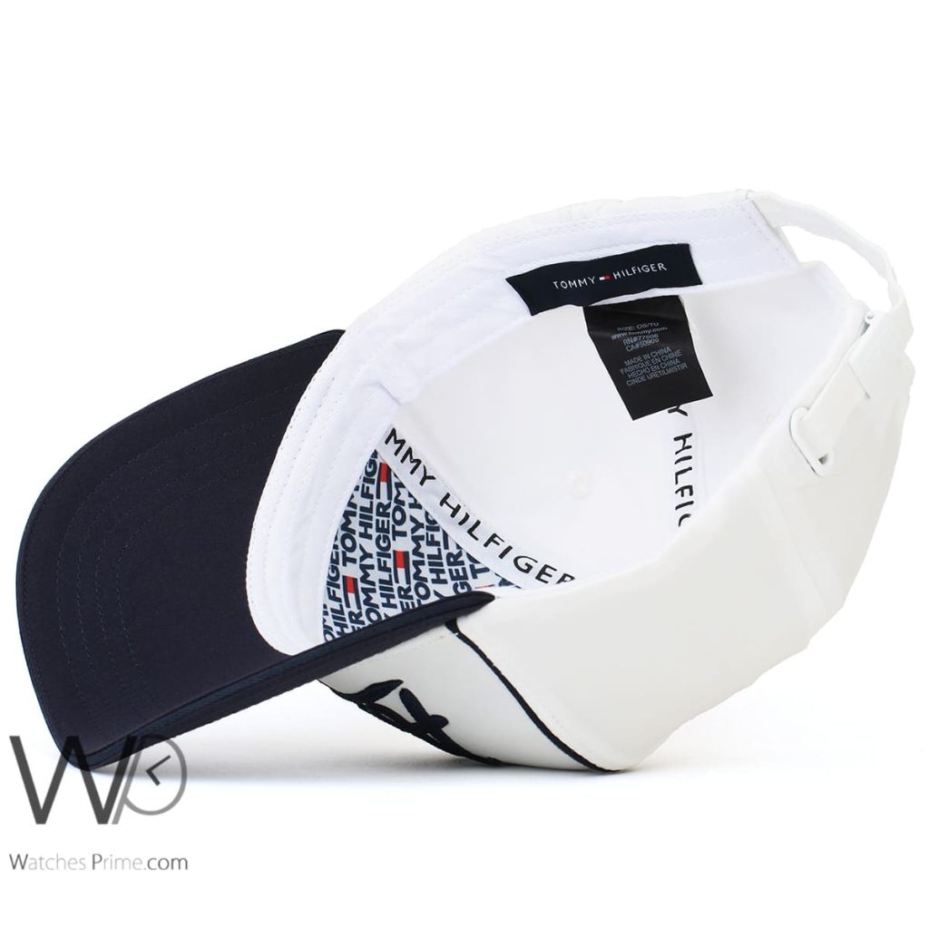 Tommy Hilfiger ncnlxxxv White Baseball Cap | Watches Prime