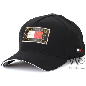 Tommy hilfiger baseball ncnlxxxv cap black cotton hat