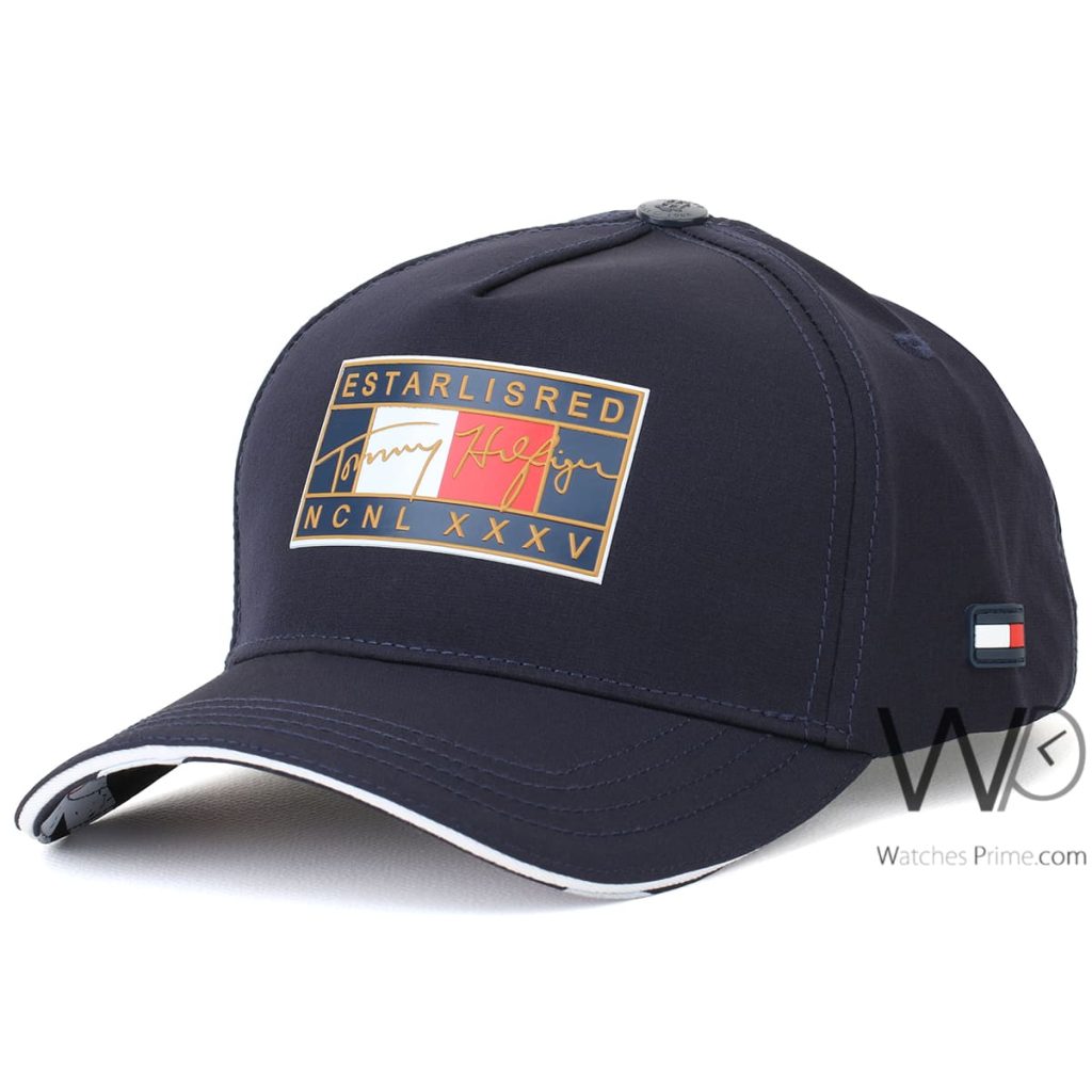 Tommy Hilfiger ncnlxxxv Navy Blue Baseball Cap | Watches Prime