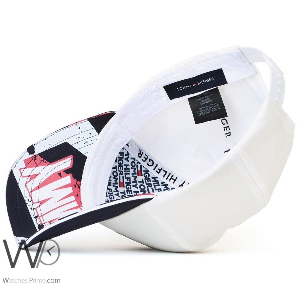 Tommy Hilfiger ncnlxxxv White Baseball Cap | Watches Prime