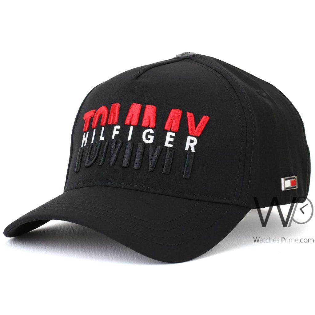Tommy Hilfiger mcmlxxxv Black Baseball Cap | Watches Prime
