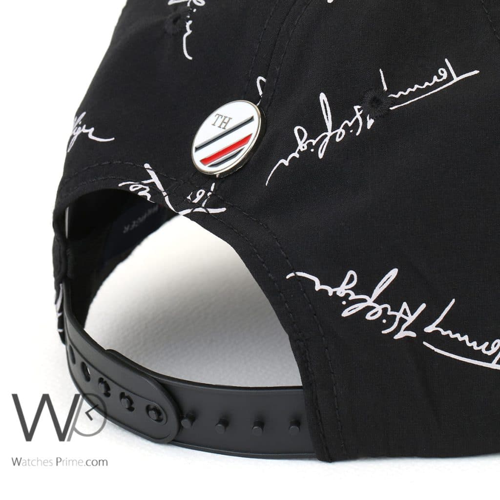 Tommy Hilfiger patterned Black Baseball Cap | Watches Prime