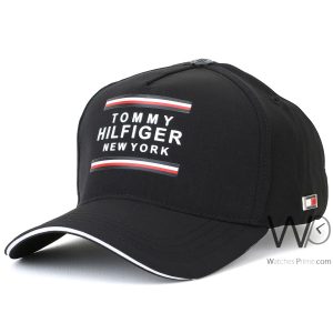 Tommy hilfiger new york black baseball cotton cap
