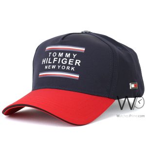 Tommy hilfiger new york blue red baseball cotton cap