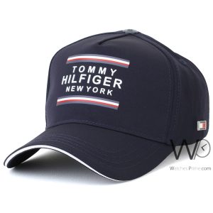 Tommy hilfiger new york navy blue baseball cotton cap