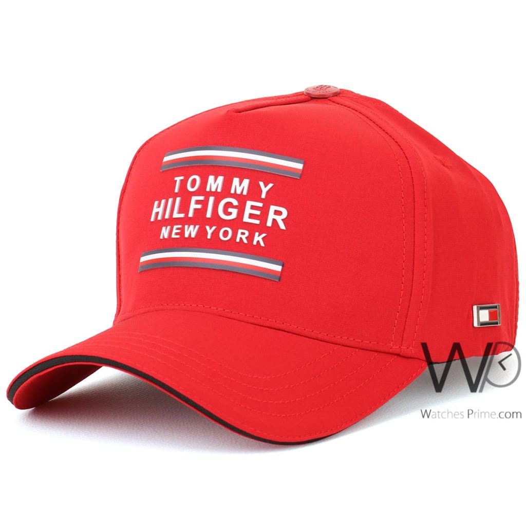 Tommy Hilfiger New York Red Baseball Cap | Watches Prime