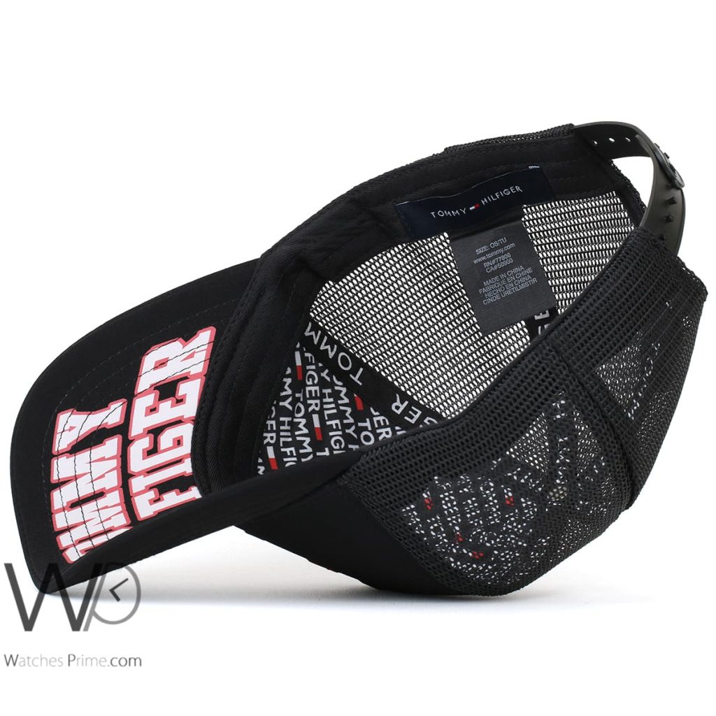 Tommy Hilfiger mcmlxxxv Black trucker Cap | Watches Prime