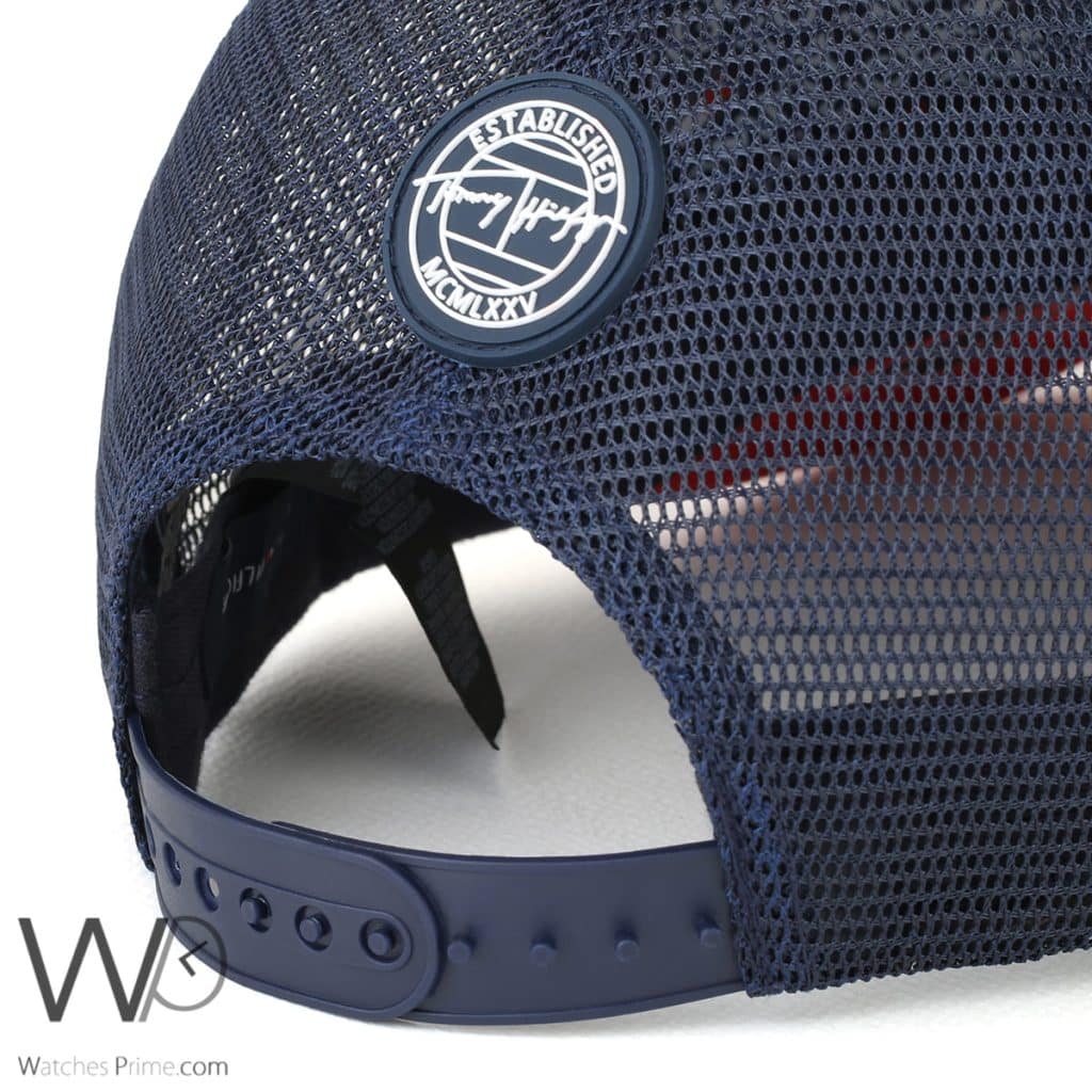 Tommy Hilfiger mcmlxxxv Navy Blue trucker Cap | Watches Prime
