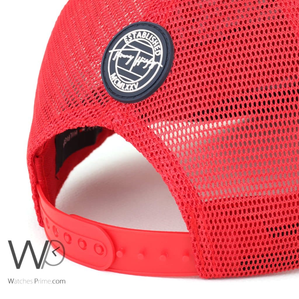 Tommy Hilfiger mcmlxxxv Red trucker Cap | Watches Prime