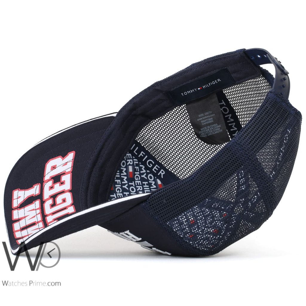 Tommy Hilfiger Navy Blue trucker Net Cap | Watches Prime