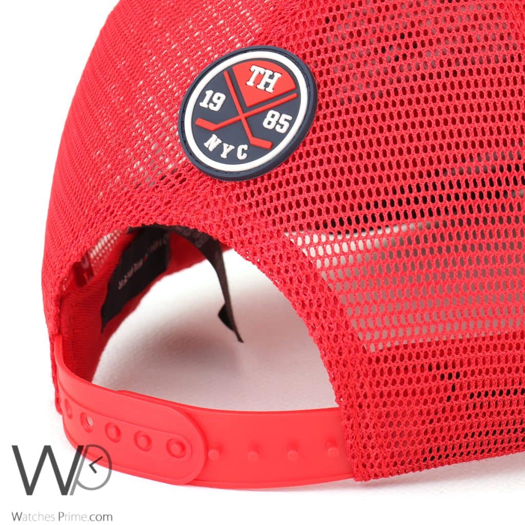 Tommy Hilfiger Red Blue trucker Net Cap | Watches Prime
