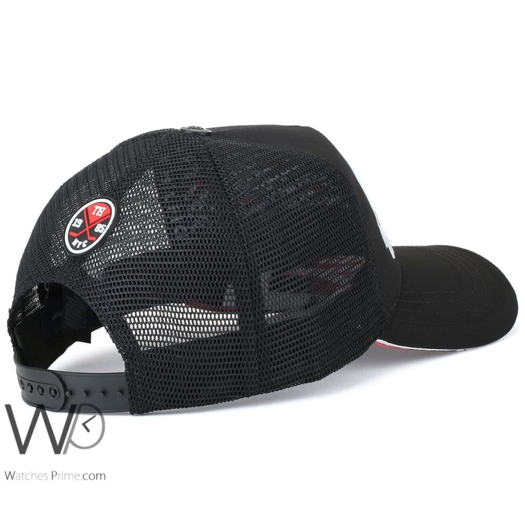 كاب ماركة تومي هيلفيغر اسود Trucker رجالي | واتشز برايم