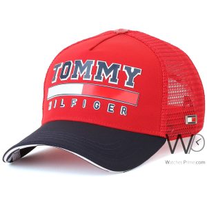 كاب ماركة تومي هيلفيغر اسود Trucker رجالي | واتشز برايم